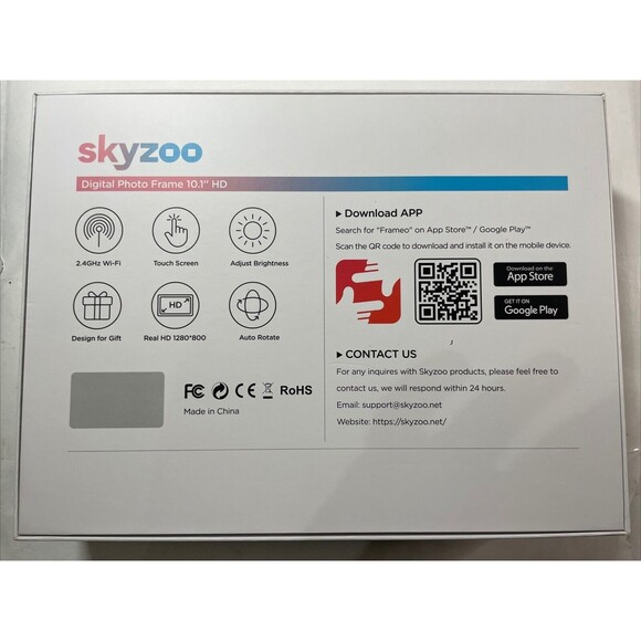 WiFi 10.1'' Digital Picture Frame, IPS HD Touch Screen Smart Photo Frame - Picture 3 of 7